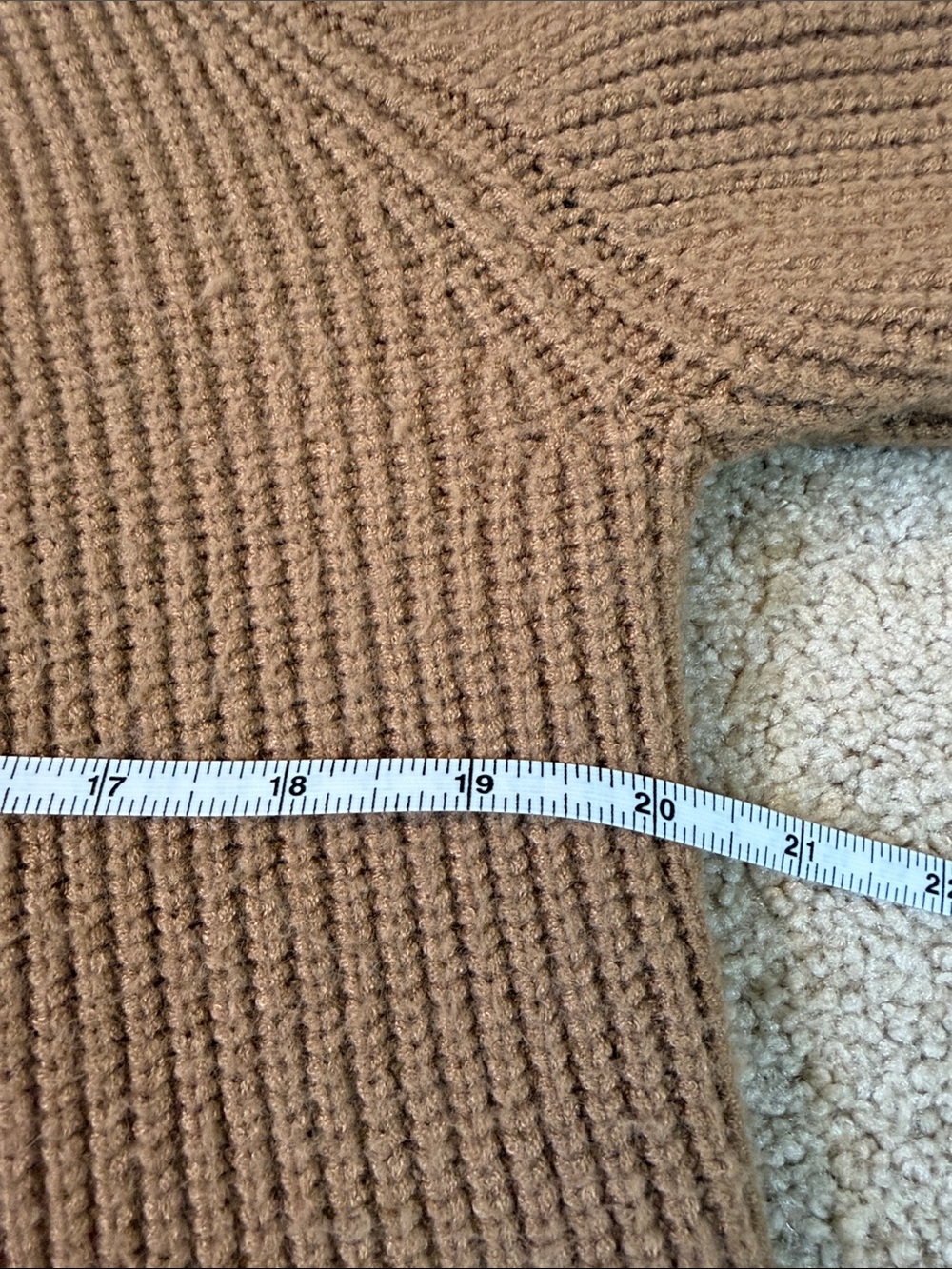 Anthropologie Kali Poncho Sweater Honey Ribbed Turtleneck Poncho Size XS/S - Picture 8 of 10